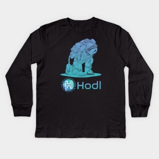 Hodl token Crypto Hodl coin Hodl token coin token Crytopcurrency Kids Long Sleeve T-Shirt